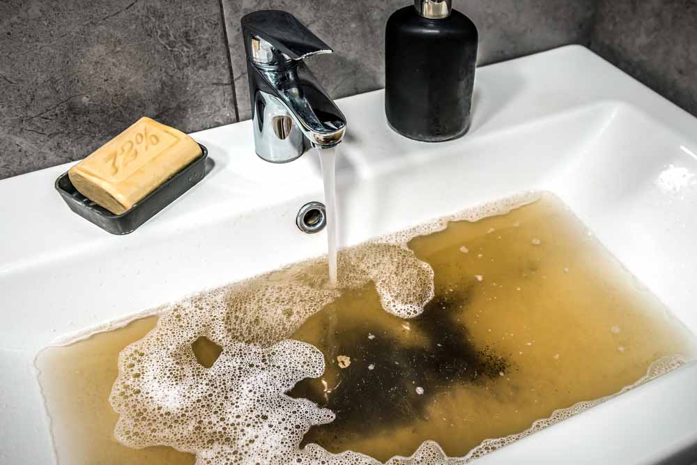 clogged drain
